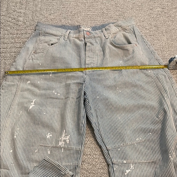 Free People Striped Good Luck Barrel Jeans - Picture 12 of 12